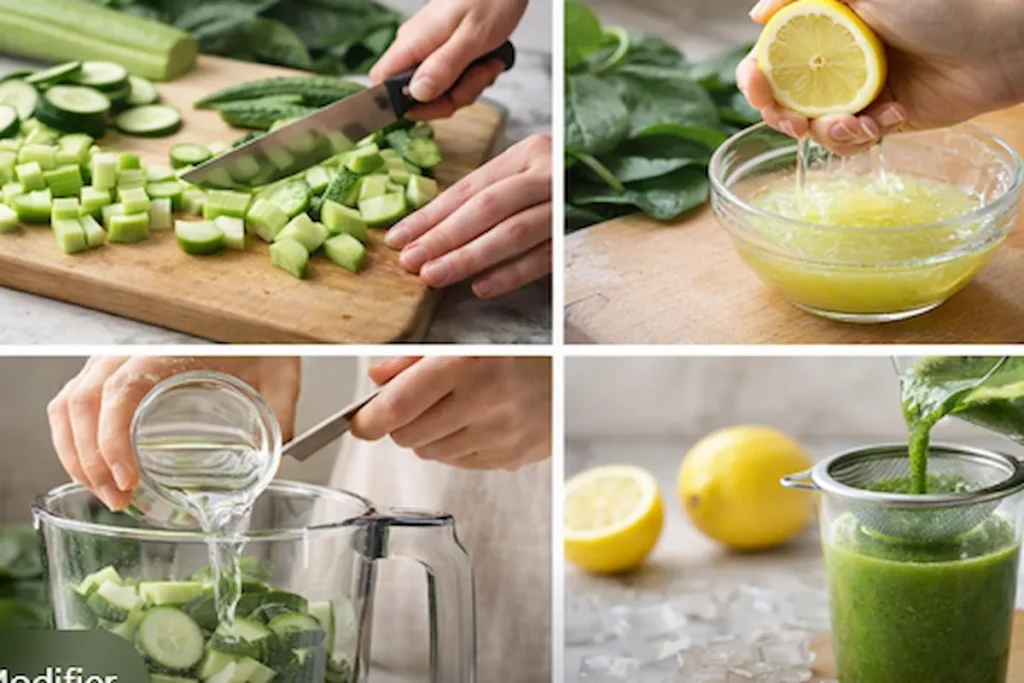 Low-Calorie Vegetable Juice preparation