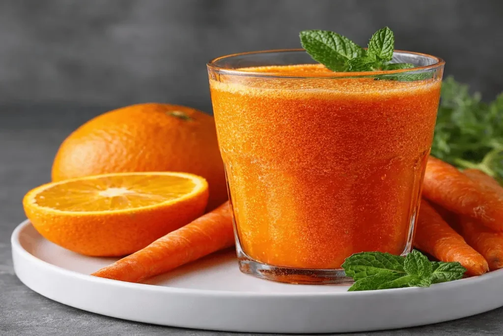 orange carrot fresh juice