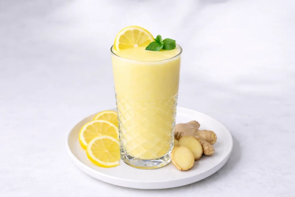 Creamy lemonade with condensed milk